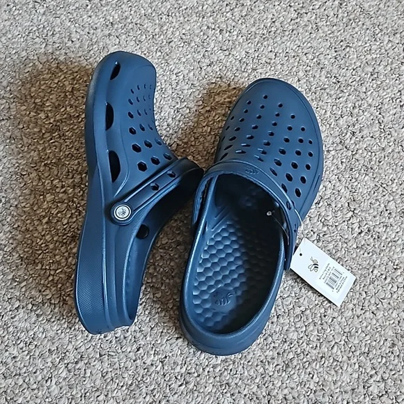 New Unisex Active Solid Blue Clog. - Picture 5 of 7